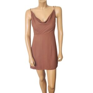 Sunday Best Brown Mini Dress Medium